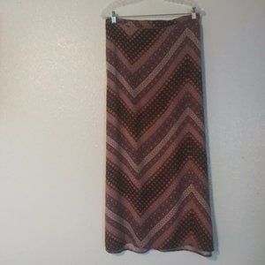 Friday Los Angeles women's size XL purple, pink multicolored maxi skirt